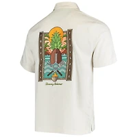 Chemise boutonnée en soie à hayon tropical Tommy Bahama Las Vegas Raiders Sport pour homme, blanc