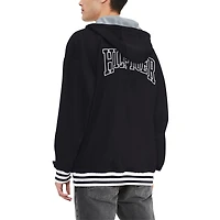 Men's Tommy Hilfiger Black Las Vegas Raiders Aaron Quarter-Zip Hoodie