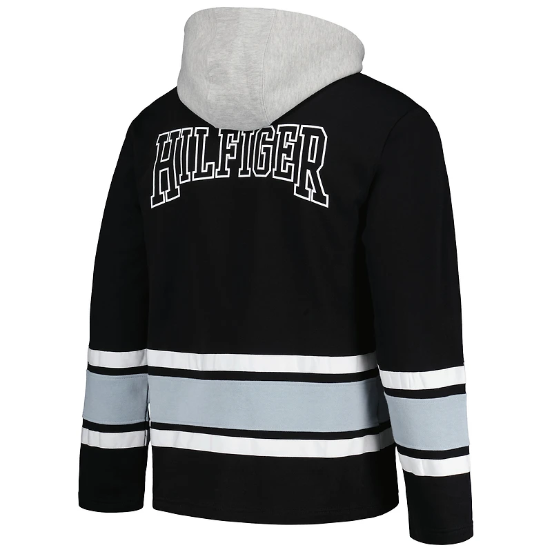 Sweat à capuche tendance Tommy Hilfiger noir Las Vegas Raiders Ivan pour hommes