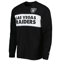 T-shirt à manches longues Tommy Hilfiger Las Vegas Raiders Peter Team noir pour homme