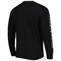 T-shirt à manches longues Tommy Hilfiger Las Vegas Raiders Peter Team noir pour homme
