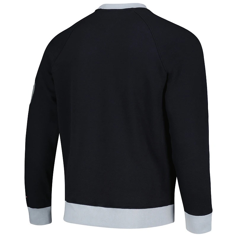Sweat-shirt Tommy Hilfiger noir Las Vegas Raiders Reese Raglan Tri-Blend pour hommes