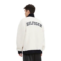 Men's Tommy Hilfiger  Cream Las Vegas Raiders Jordan Sherpa Quarter-Zip Sweatshirt