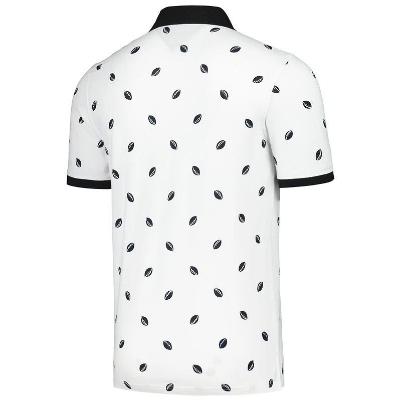 Polo Tommy Hilfiger blanc Las Vegas Raiders Bryce Pique pour hommes