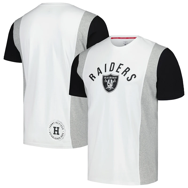 T-shirt Tommy Hilfiger blanc Las Vegas Raiders Philip pour hommes
