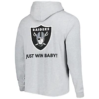 T-shirt à capuche manches longues pour homme Vineyard Vines gris chiné Las Vegas Raiders Local