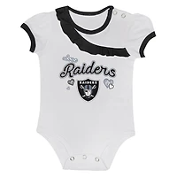Newborn & Infant Las Vegas Raiders Love My Team Bodysuit Skirt Set