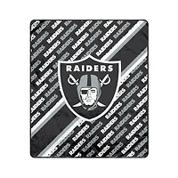 Pegasus Las Vegas Raiders 60" x 70" Diagonal Lined Wordmark Ultra Soft Blanket