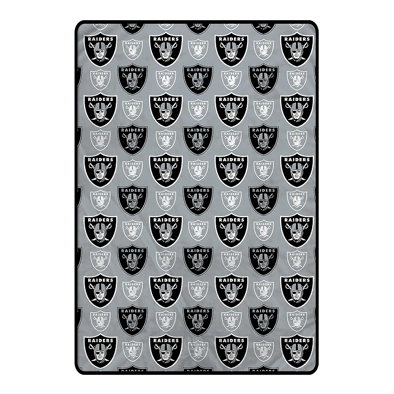 Pegasus Las Vegas Raiders 66" x 95" Oversized Logo Roll Ultra Cozy Blanket