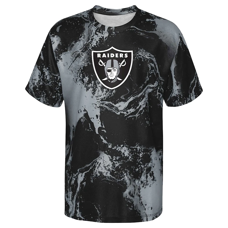 T-shirt noir préscolaire Las Vegas Raiders The Mix