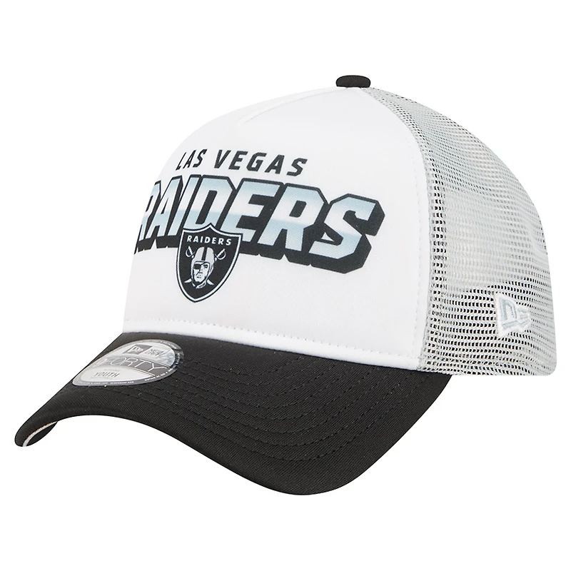 Preschool New Era White Las Vegas Raiders 9FORTY A-Frame Adjustable Hat