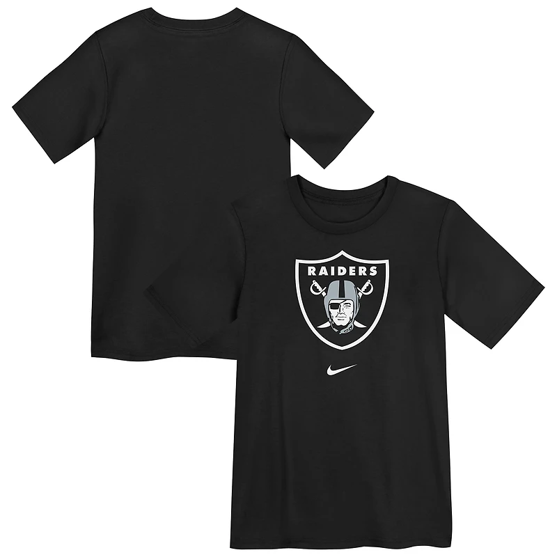 T-shirt Nike noir pour enfant avec logo Legend Performance des Las Vegas Raiders