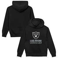 Sweat à capuche noir « Back to Basics » des Las Vegas Raiders pour enfants d'âge préscolaire