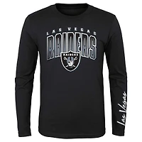 Preschool Silver/Black Las Vegas Raiders Fan Fave T-Shirt Combo Set