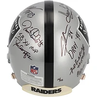 Raiders Legends Autographed Riddell Authentic Helmet with 12 Signatures - Limited Edition of 25