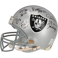 Raiders Legends Autographed Riddell Authentic Helmet with 12 Signatures - Limited Edition of 25