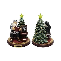 Figurine du Père Noël des Las Vegas Raiders de The Memory Company