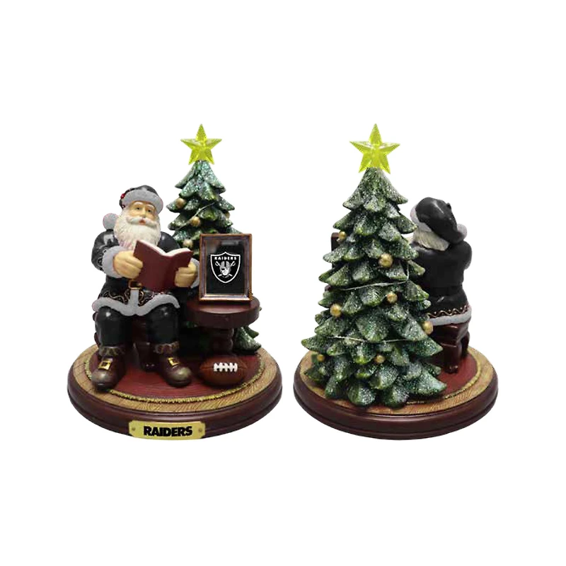 Figurine du Père Noël des Las Vegas Raiders de The Memory Company