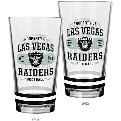 The Sports Vault Las Vegas Raiders 2-Piece Mixing Glass Set