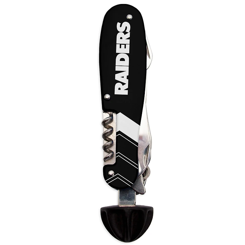 The Sports Vault Las Vegas Raiders - Outil multifonction de barman 8 pièces