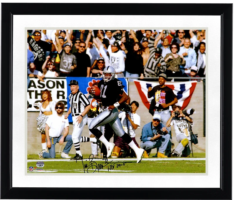Tim Brown Las Vegas Raiders Autographed 16" x 20" Running Photograph with "HOF 2015" Inscription