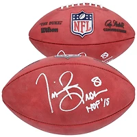Tim Brown Las Vegas Raiders Autographed Wilson Duke Full Color Football with "HOF 15" Inscription