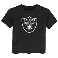 T-shirt noir avec logo principal des Raiders de Las Vegas pour tout-petit