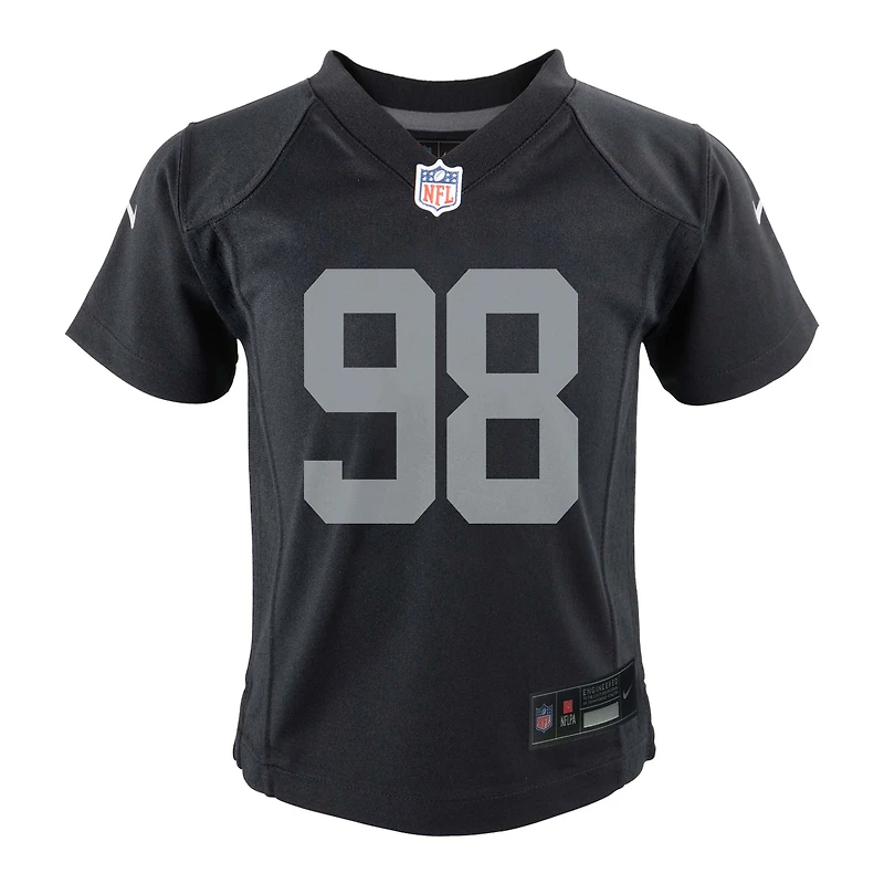 Toddler Nike Maxx Crosby Black Las Vegas Raiders Game Jersey