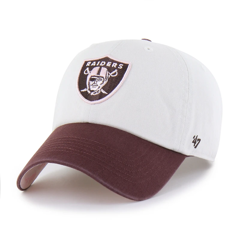 Casquette unisexe ajustable '47 Stone/Burgundy Las Vegas Raiders Love Letter Clean Up