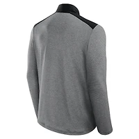 Veste unisexe à fermeture éclair ton sur Front Office Las Vegas Raiders noire/gris chiné Fanatics