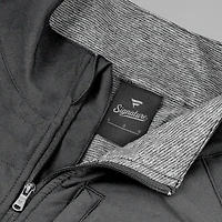 Veste unisexe à fermeture éclair ton sur Front Office Las Vegas Raiders noire/gris chiné Fanatics