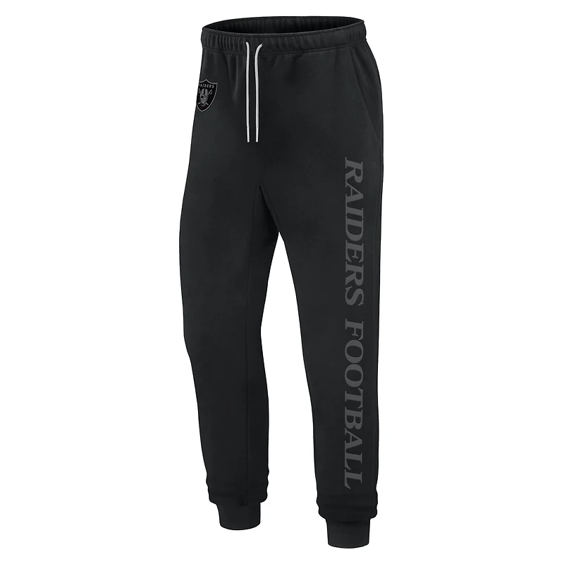 Pantalon de jogging unisexe en polaire noir Las Vegas Raiders Elements Phenom Fanatics
