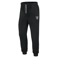Pantalon de jogging unisexe Fanatics noir Las Vegas Raiders Elements en polaire super doux