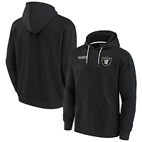 Sweat à capuche unisexe Fanatics Black Las Vegas Raiders Elements en polaire super douce