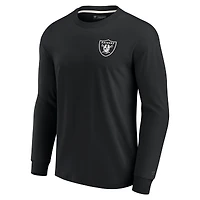 Unisex Fanatics Khaki Las Vegas Raiders Elements Super Soft Long Sleeve T-Shirt