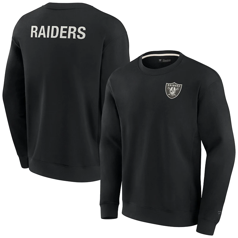 Unisex Fanatics Black Las Vegas Raiders Elements Super Soft Pullover Sweatshirt