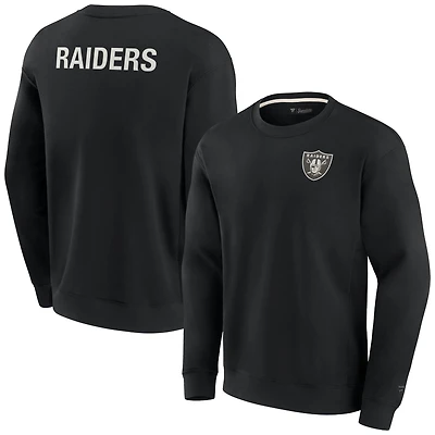 Unisex Fanatics Black Las Vegas Raiders Elements Super Soft Pullover Sweatshirt