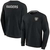 Unisex Fanatics Black Las Vegas Raiders Elements Super Soft Pullover Sweatshirt