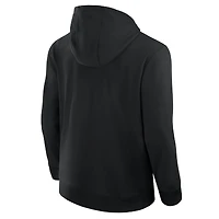 Sweat à capuche unisexe noir avec fermeture éclair intégrale du front office des Las Vegas Raiders Fanatics