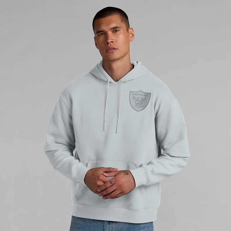 Sweat à capuche unisexe Fanatics gris Las Vegas Raiders Sleek Elements