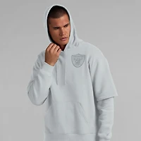 Sweat à capuche unisexe Fanatics gris Las Vegas Raiders Sleek Elements