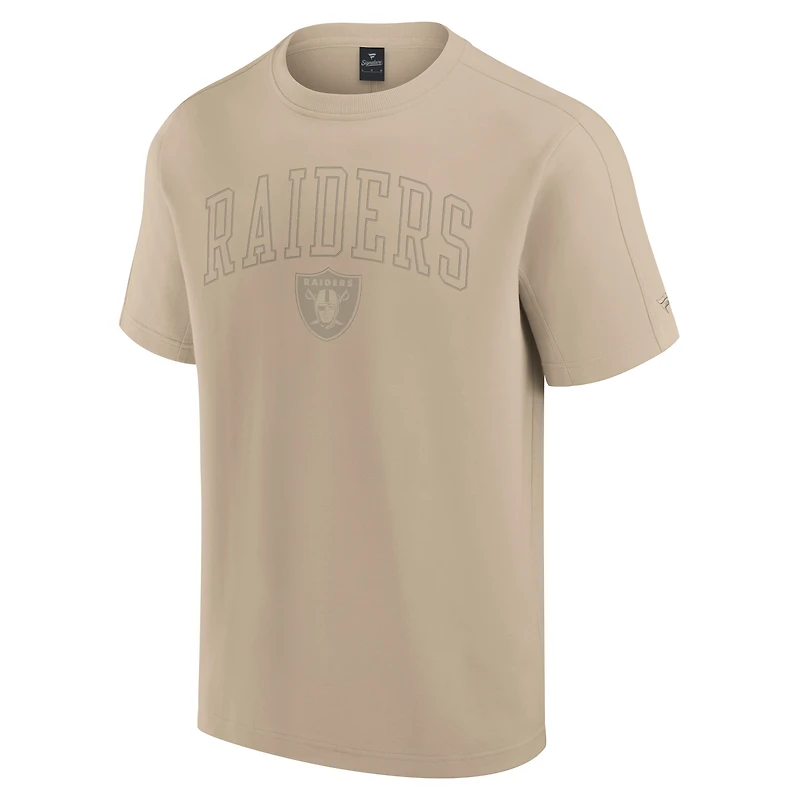 Unisex Fanatics Khaki Las Vegas Raiders Elements Heavyweight Tri-Blend T-Shirt