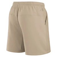 Unisex Fanatics Khaki Las Vegas Raiders Elements Super Soft Fleece Shorts