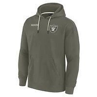 Unisex Fanatics Olive Las Vegas Raiders Elements Super Soft Fleece Pullover Hoodie