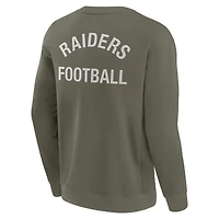 Sweat-shirt unisexe Fanatics Olive Las Vegas Raiders Elements ultra doux