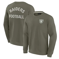 Sweat-shirt unisexe Fanatics Olive Las Vegas Raiders Elements ultra doux