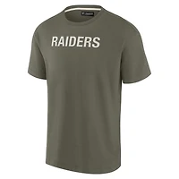 Unisex Fanatics Olive Las Vegas Raiders Elements Super Soft Short Sleeve T-Shirt