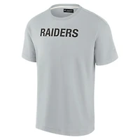 Unisex Gray Las Vegas Raiders Elements Super Soft Short Sleeve T-Shirt