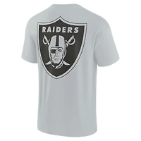 Unisex Gray Las Vegas Raiders Elements Super Soft Short Sleeve T-Shirt