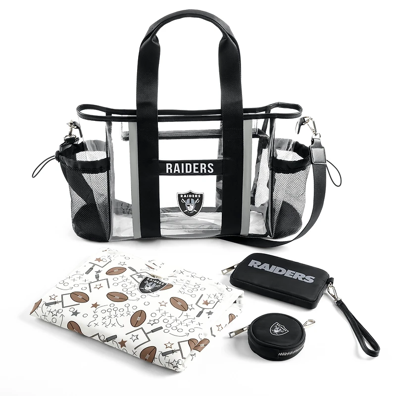 WEAR by Erin Andrews Las Vegas Raiders Clear Stadium Baby Bag